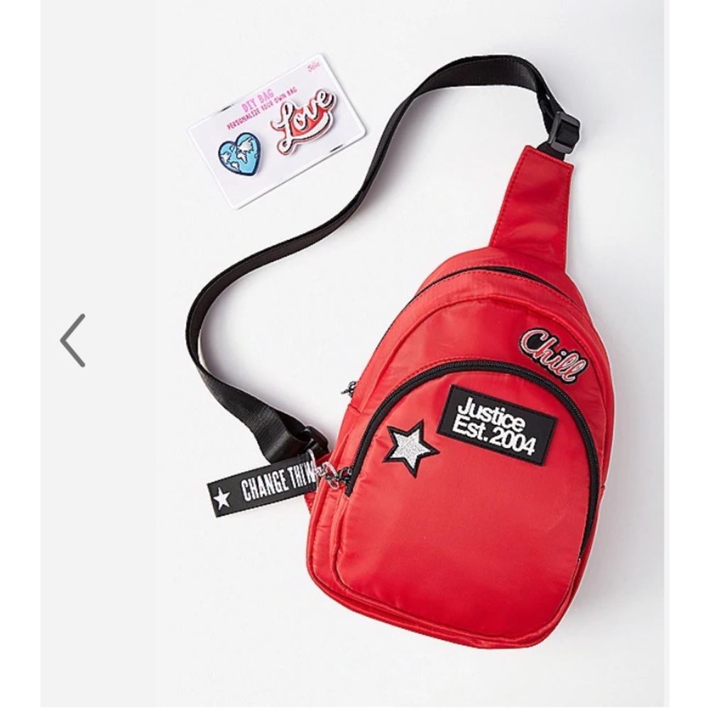 NEW JUSTICE DIY CROSSBODY MINI BACKPACK